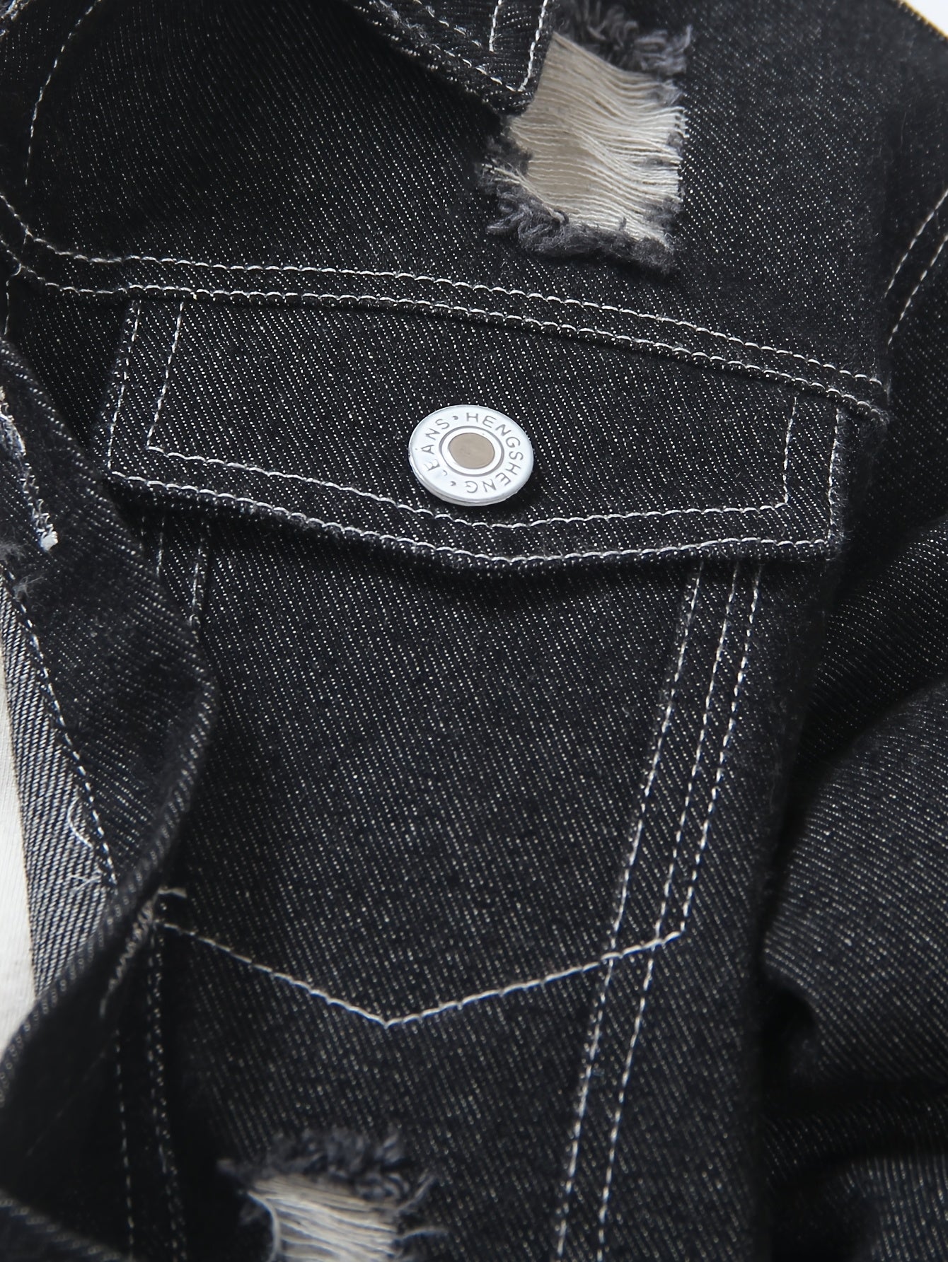 Veste Jean et Pantalon Élastique Homme Enfant Printemps Automne Casual
