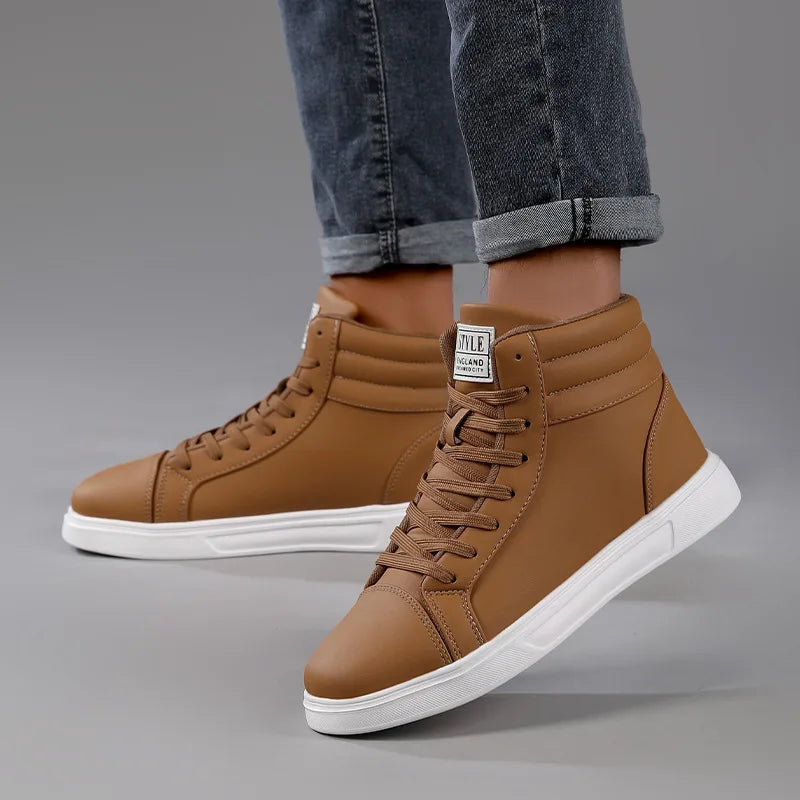 Baskets Skate Unisexes Hautes Confortables Design Moderne Semelle Caoutchouc