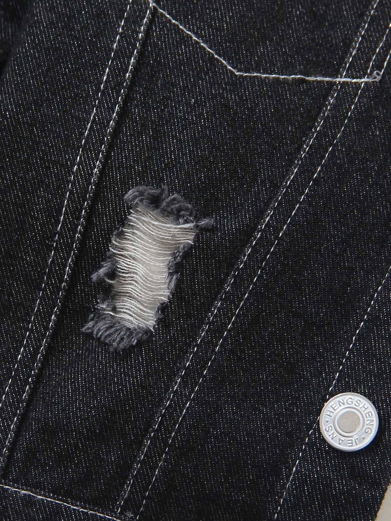 Veste Jean et Pantalon Élastique Homme Enfant Printemps Automne Casual