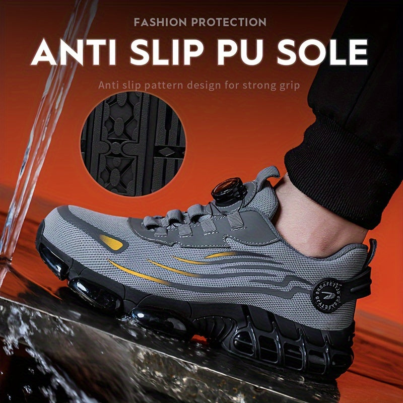 Bottes de travail en Acier Unisexe Antidérapantes Absorption Chocs Résistantes Perforations