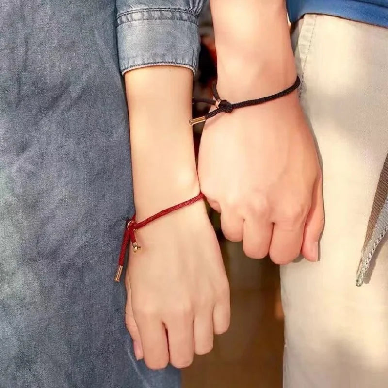 Bracelet en Coton Tressé Fait Main Ajustable Unisexe Style Classique