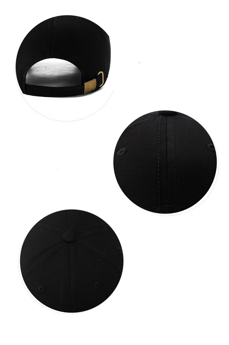 Casquette Baseball Homme Brodée Réglable Coton Protection Solaire Outdoor