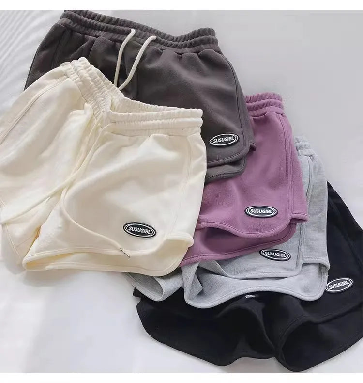 Short Femme Taille Haute Léger Été Sport Yoga Décontracté Avec Poches