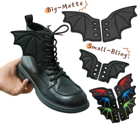 Accessoires Ailes De Chauve-Souris Bling Pour Sneakers Et Lacets Unisexe