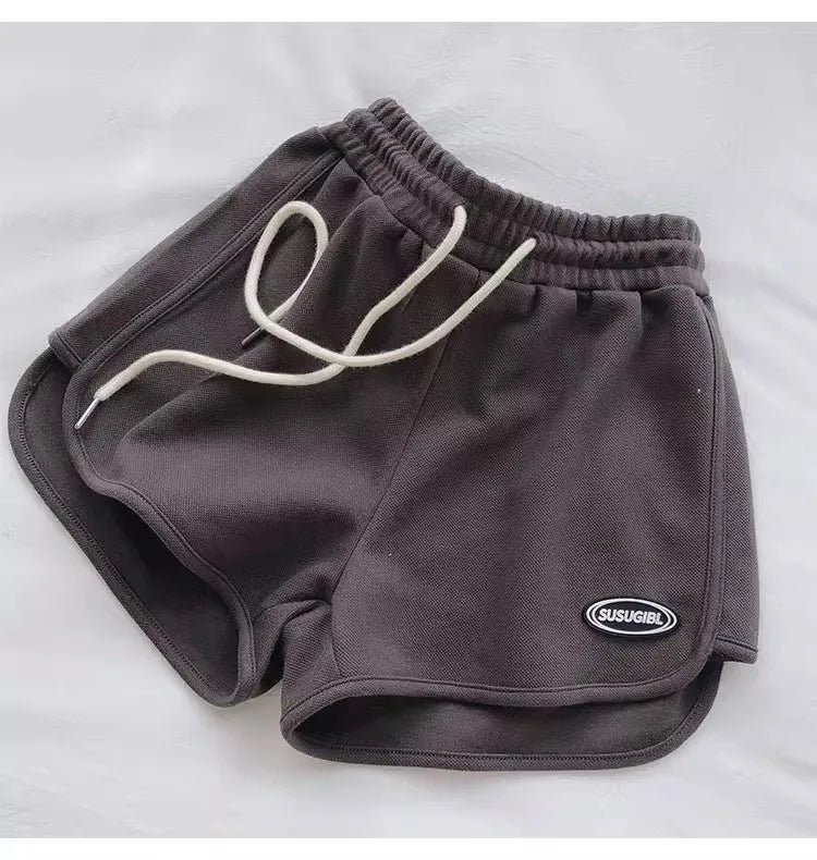 Short Femme Taille Haute Léger Été Sport Yoga Décontracté Avec Poches