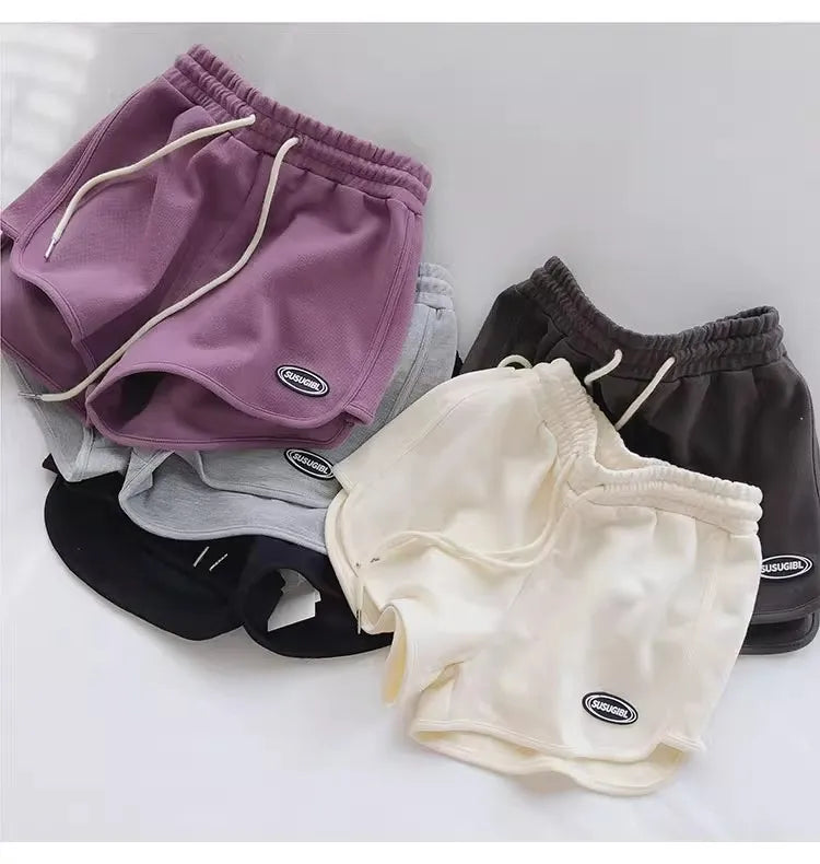 Short Femme Taille Haute Léger Été Sport Yoga Décontracté Avec Poches
