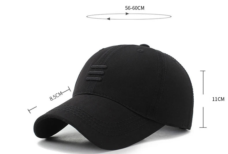 Casquette Baseball Homme Brodée Réglable Coton Protection Solaire Outdoor