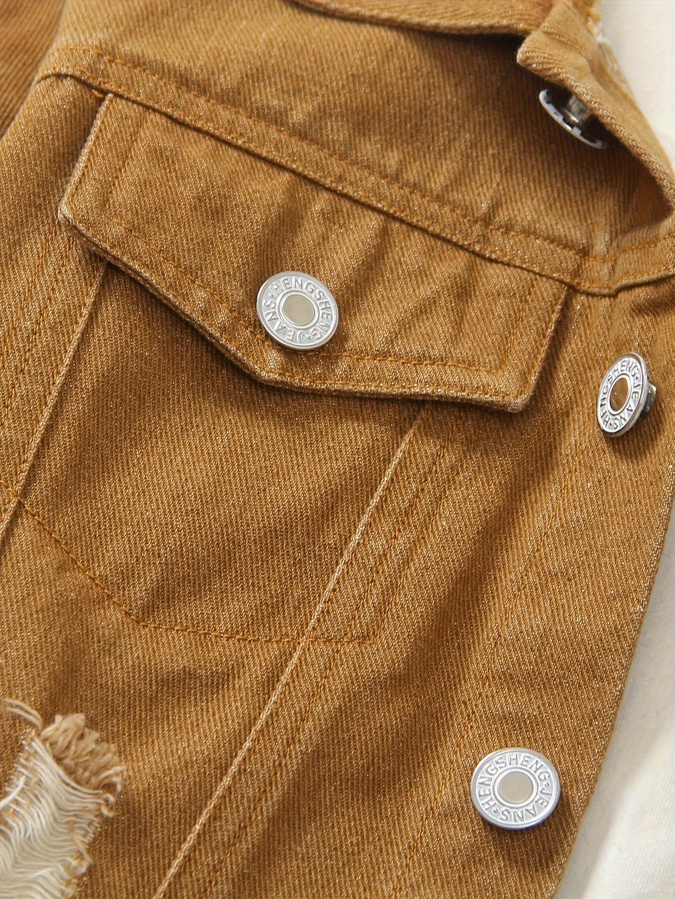 Veste Jean et Pantalon Élastique Homme Enfant Printemps Automne Casual